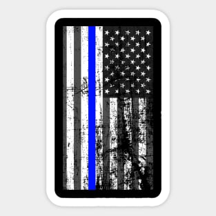 US Thin Blue Line Flag Sticker